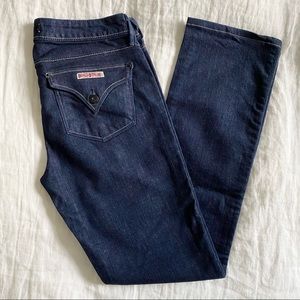 Hudson Slim Straight Leg Jeans in Dark Indigo